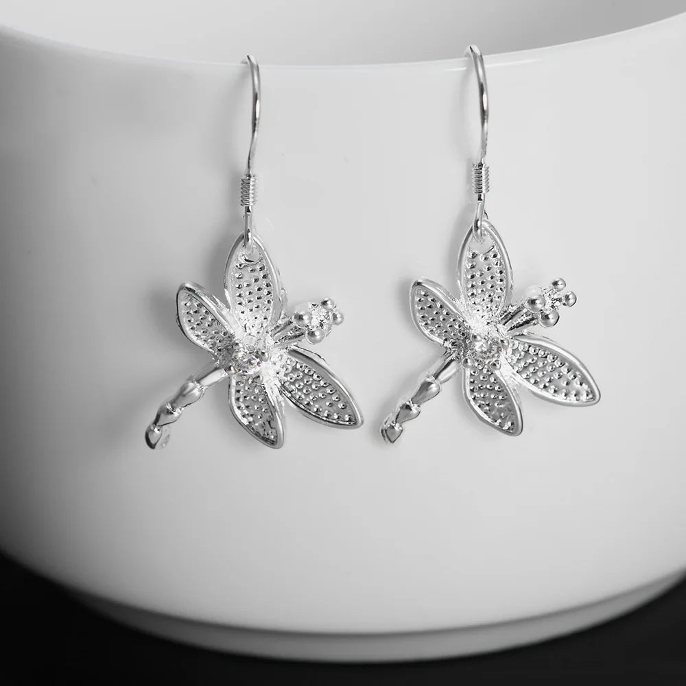 Production charm women lady Valentine's gift  silver color circles earringscharm Women free shipping  jewelry