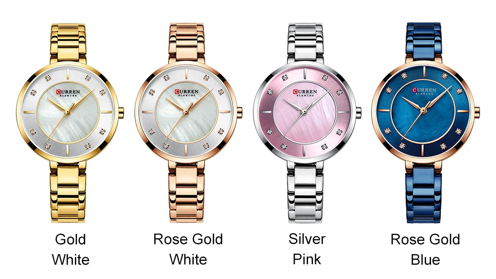 Curren Woman Watches Rose Gold Top Brand Luxury Watch Women Quartz Waterproof Women's Wristwatch Ladies Girls Watches Clock