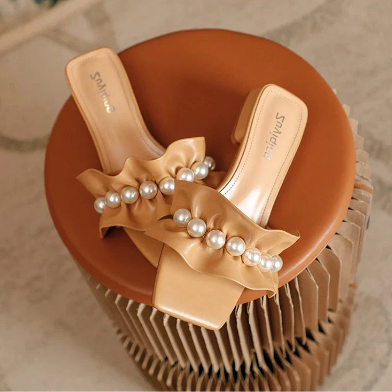 2025 Summer Large Size  Sandalias De Verano Crystal Rhinestones Toe Ring Cute Trending Slipper Slides Rainbow Sandals