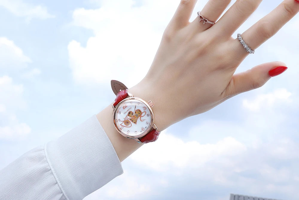 2025 New Designer Mechanical Watches Women Luxury Top Brand Ceramic Stainless Steel Diamond Music Ladies Automatic Wristwatches