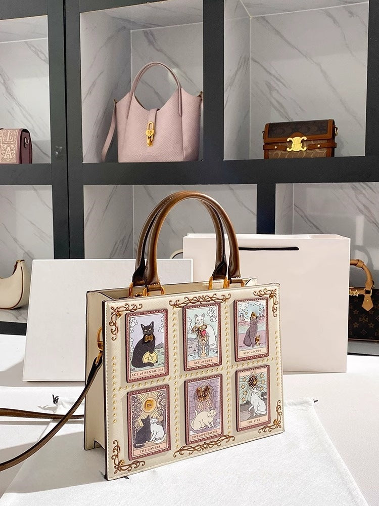 New Cat Elf Handbag Tote Bag, Stylish and Versatile Women's Crossbody Bag/Shoulder Bag