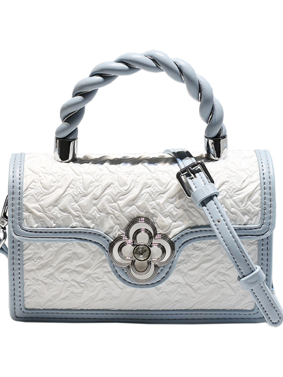 MackKevin genuine leather woven handbag, women's summer light luxury bag