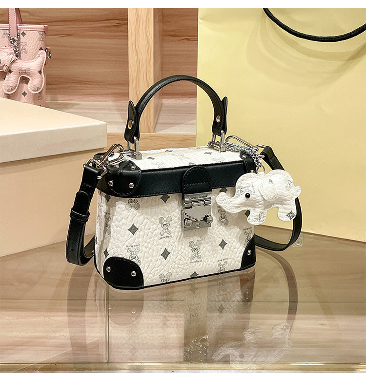 MackKevin niche brand genuine leather box bag for Women