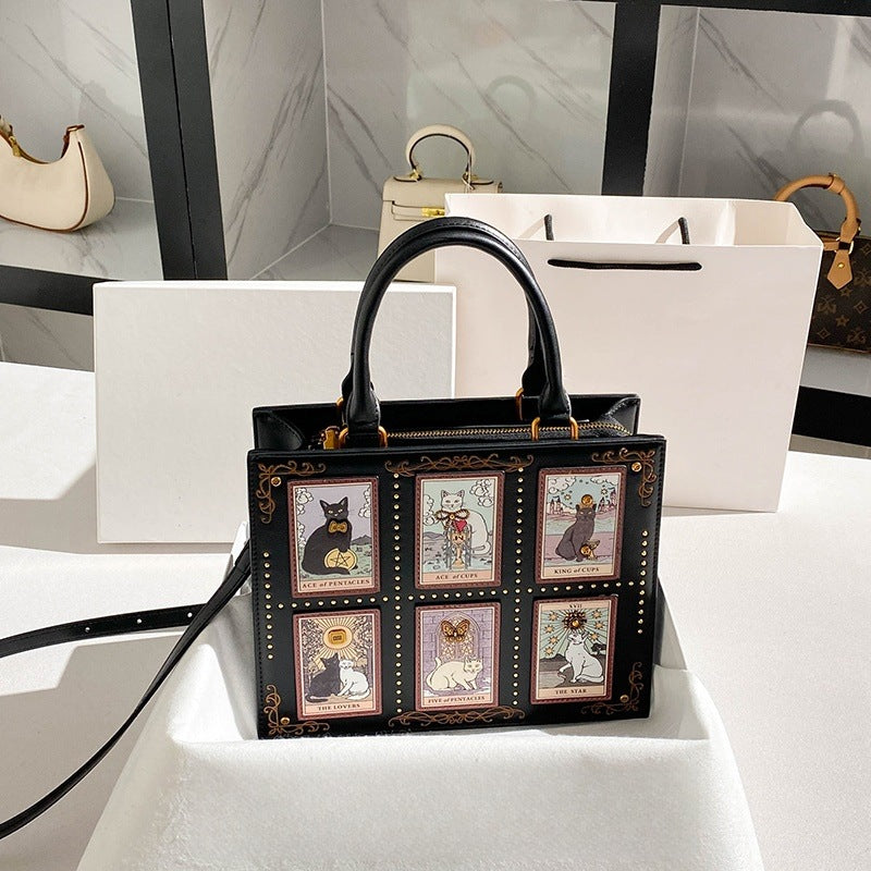 New Cat Elf Handbag Tote Bag, Stylish and Versatile Women's Crossbody Bag/Shoulder Bag