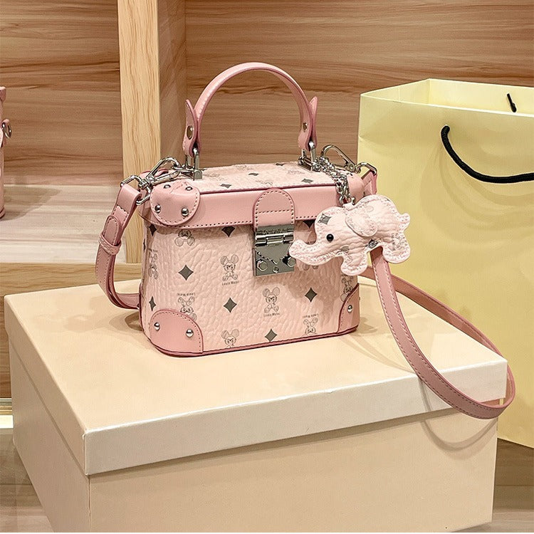 MackKevin niche brand genuine leather box bag for Women