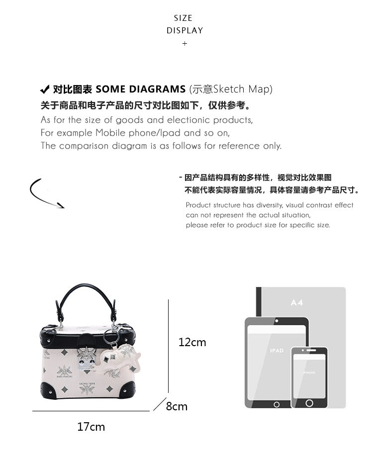 MackKevin niche brand genuine leather box bag for Women
