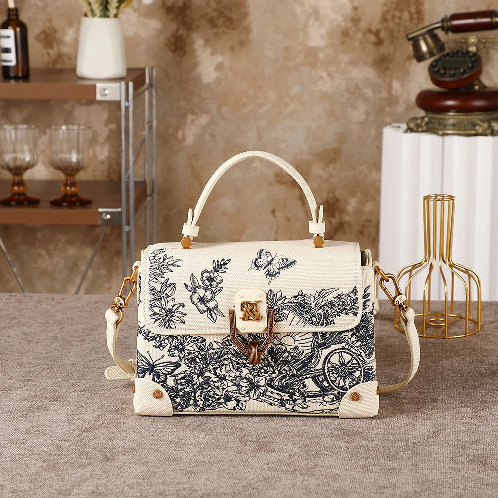 Light luxury women's handbag 2026 popular new fashion versatile shoulder bag high-end designer Chinese style embroidered crossbo