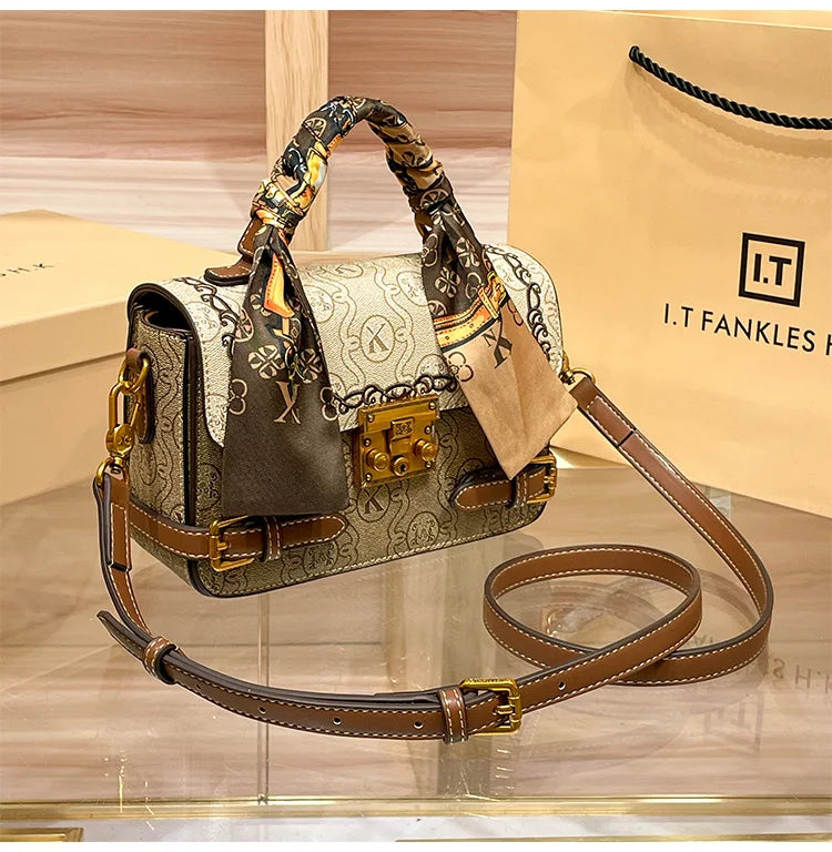 Light luxury brand women's bag 2025 Spring Xiamen new fashionable and versatile high-end handbag single shoulder crossbody bag