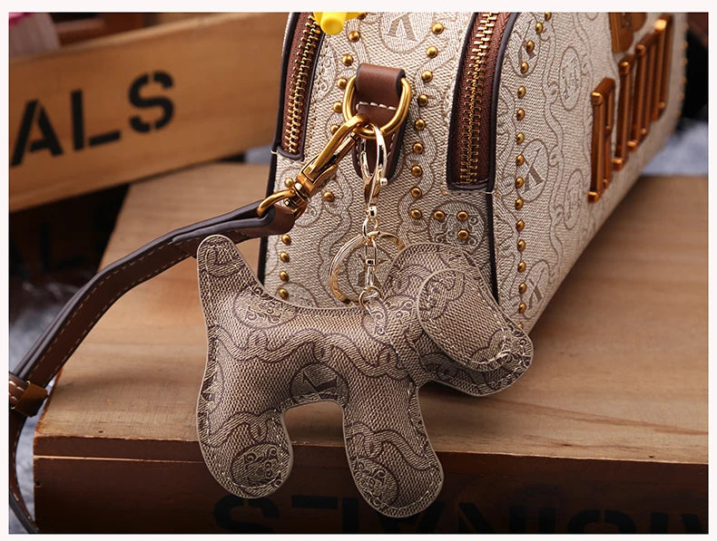 Light luxury brand women's handbag 2025 new autumn and winter fashion retro designer high-end single shoulder crossbody small sq