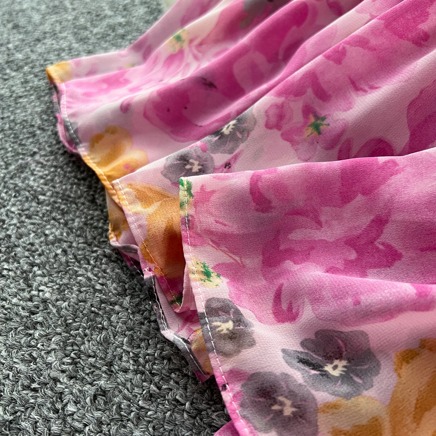 French Vintage Off Shoulder Short Sleeve Ruffle Tiered Long Dresses Chic Casual Beach Vacation Women Summer Chiffon Clothing