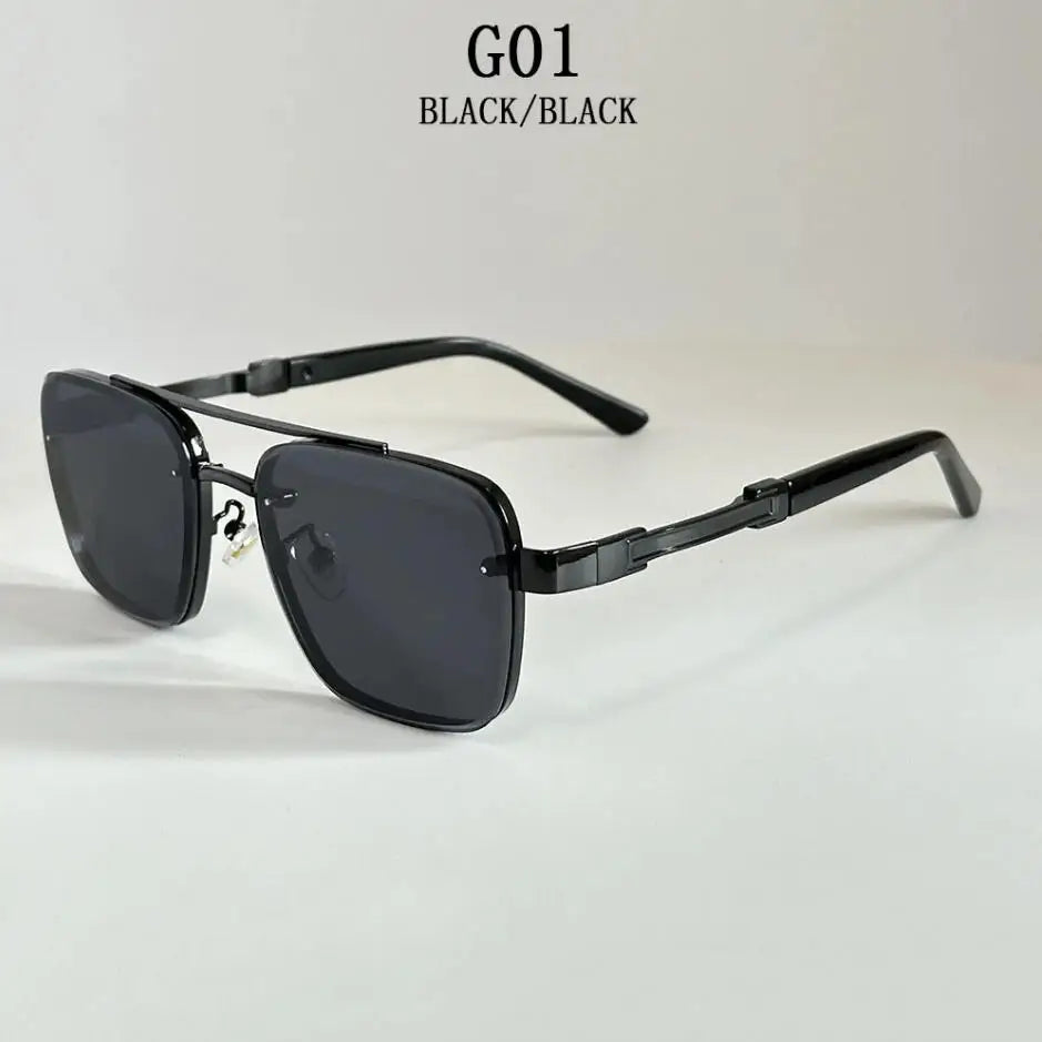 2025 New Square Sunglass Men Luxury Vacation Sunglasses Women Vintage Fashion Glasses Retro Shades Gafas De Sol Hombre Zonnebril