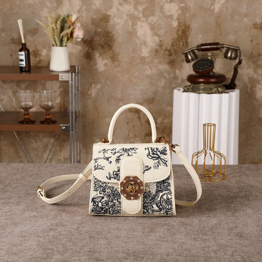 Light luxury women's handbag 2026 popular new fashion versatile shoulder bag high-end designer Chinese style embroidered crossbo