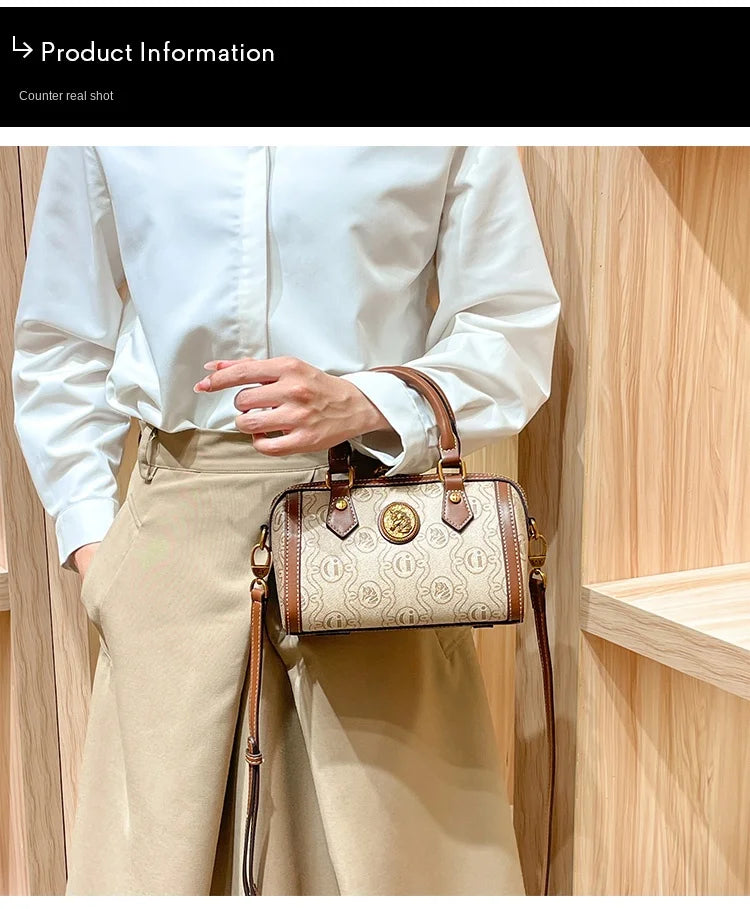 Brand Handheld Women's Bag 2025 New Designer Spring/Summer Luxury Pillow Bag Retro Single Shoulder Crossbody Bag