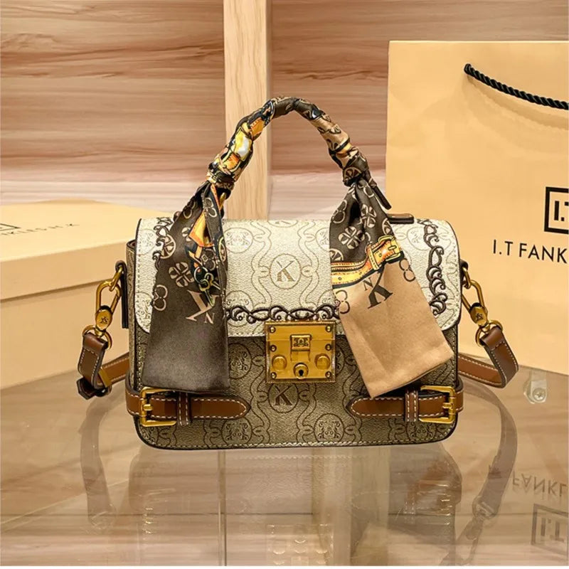 Light luxury brand women's bag 2025 Spring Xiamen new fashionable and versatile high-end handbag single shoulder crossbody bag