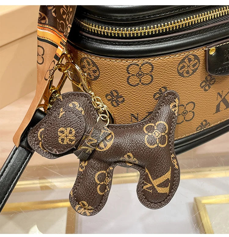 Luxury brand handbag 2025 new high-end designer box bag, bucket bag, single shoulder diagonal cross bag, fashionable