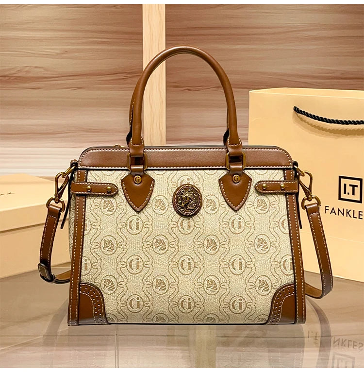 Light luxury brand women's bag 2025 new fashionable and high-end one shoulder hand-held niche design crossbody bag tote bag