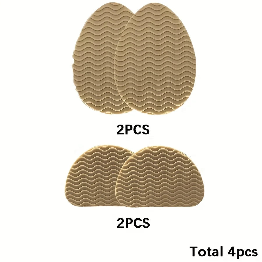 4 pieces of anti slip rubber shoe sole pads - can enhance stability, noise reduction, and protect shoe insoles