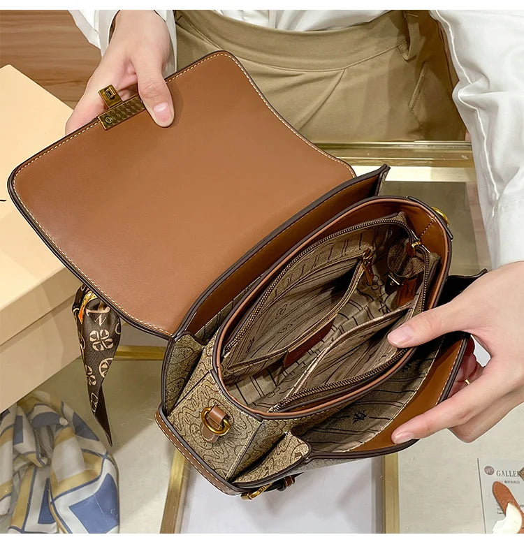 Light luxury brand women's bag 2025 Spring Xiamen new fashionable and versatile high-end handbag single shoulder crossbody bag