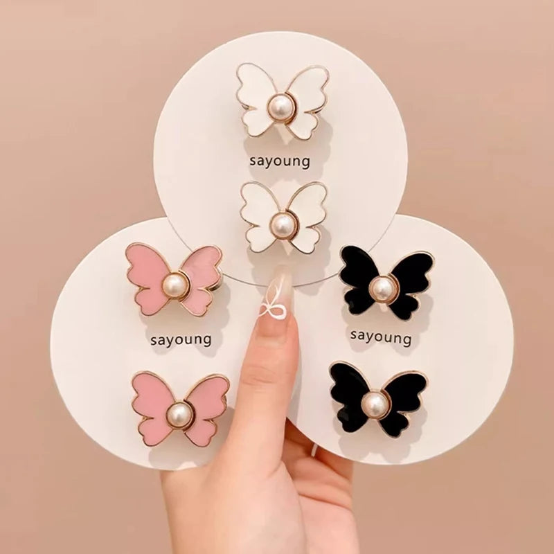 Adjustable Clips Butterfly Jeans Button For Pant Skirts Waist Tightener Buckle Snap Button Adjuster Pants Pin Retractable Button