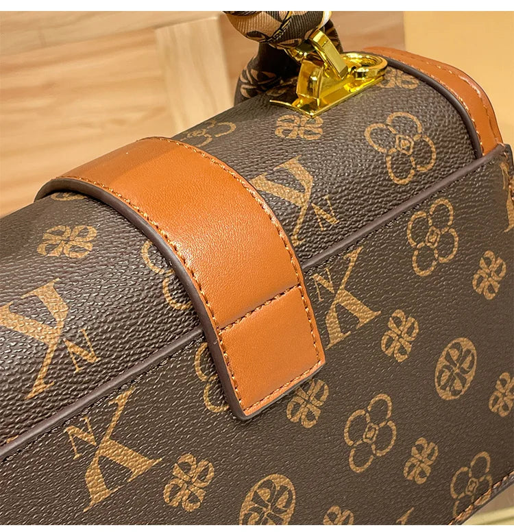 Brand women's handbag 2025 new autumn and winter designer shoulder crossbody bag fashionable and high-end small square bag