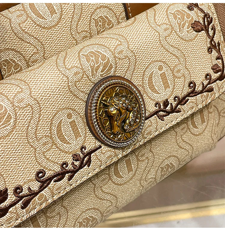 Women's Handbag 2025 New Brand Genuine Leather Handbag Designer High Quality Retro Single Shoulder Oblique Cross Pillow Bag