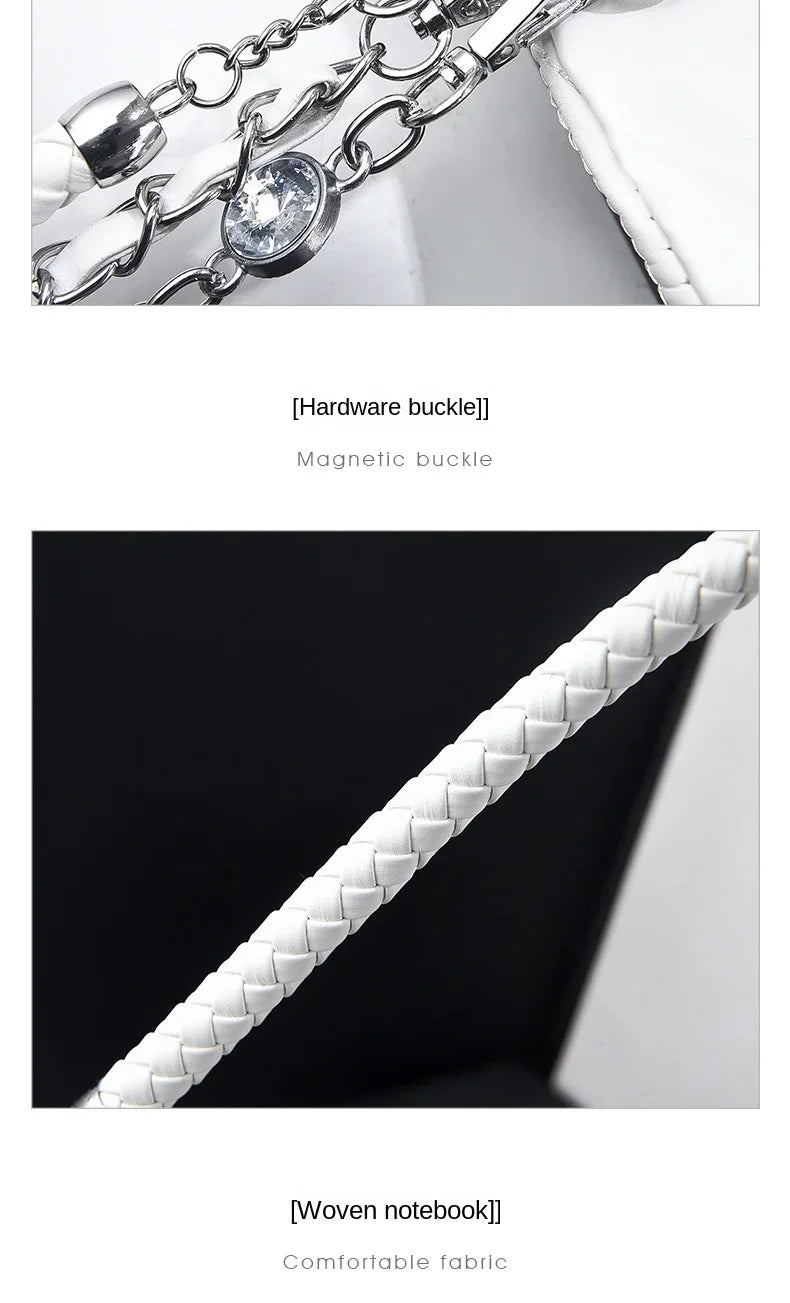 Women Bags Luxury Designer Purses and Handbags Rhinestone Chain Flap Crossbody Small Square Bag Casual Shoulder Messenger Bags