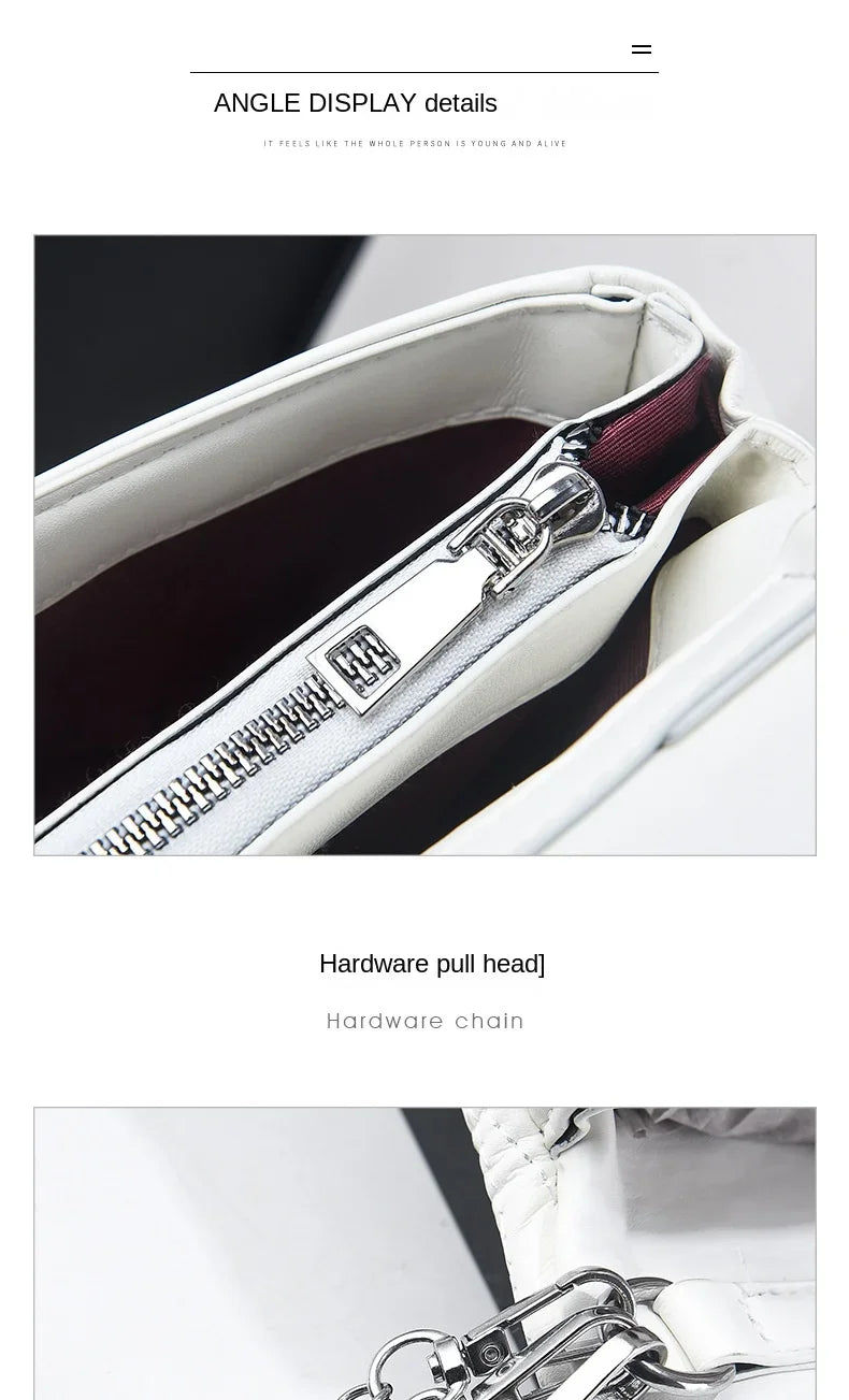 Women Bags Luxury Designer Purses and Handbags Rhinestone Chain Flap Crossbody Small Square Bag Casual Shoulder Messenger Bags