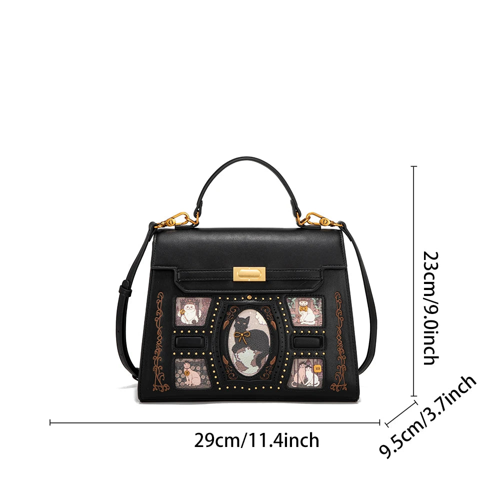 Ladies' handbag - 2026 new style fashionable cartoon fairy cat crossbody bag for large tote. A perfect accessory for daily use t