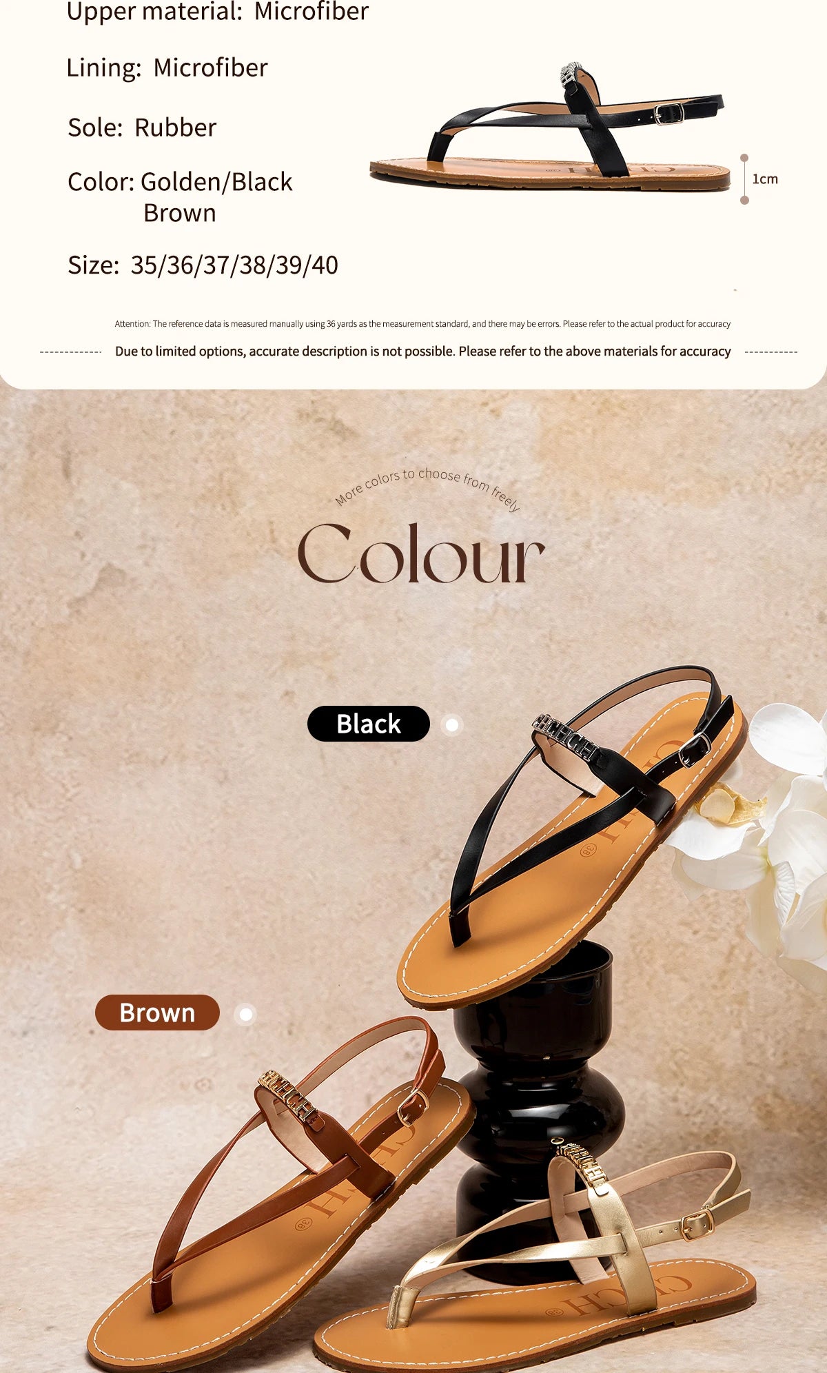 Strap Design Cool and Simple Women's Sandals Fine Workmanship Casual and Versatile Durable Women's Beach Shoes