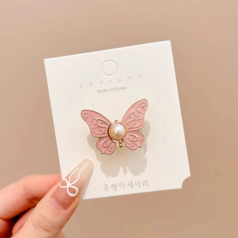 Adjustable Clips Butterfly Jeans Button For Pant Skirts Waist Tightener Buckle Snap Button Adjuster Pants Pin Retractable Button