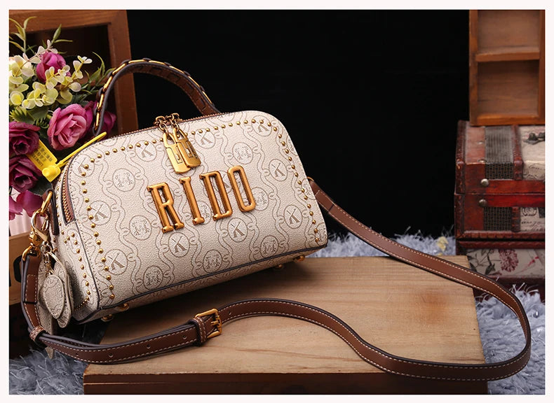Light luxury brand women's handbag 2025 new autumn and winter fashion retro designer high-end single shoulder crossbody small sq