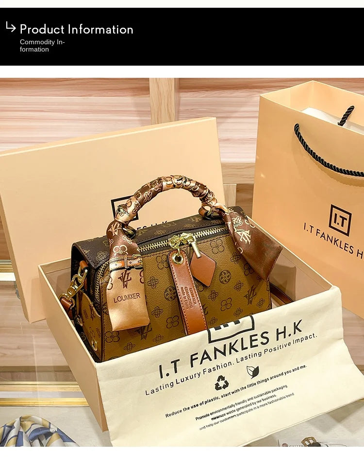 Brand women's handbag 2025 new autumn and winter high-end texture niche designer light luxury shoulder crossbody bag pillow bag