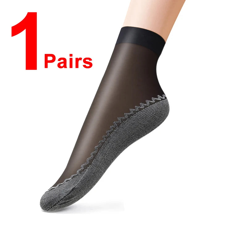 10 Pairs Women Socks Soft Socks Woman Summer Ultrathin Breathable Sock Casual Lightweight Female Transparent Boat Socks