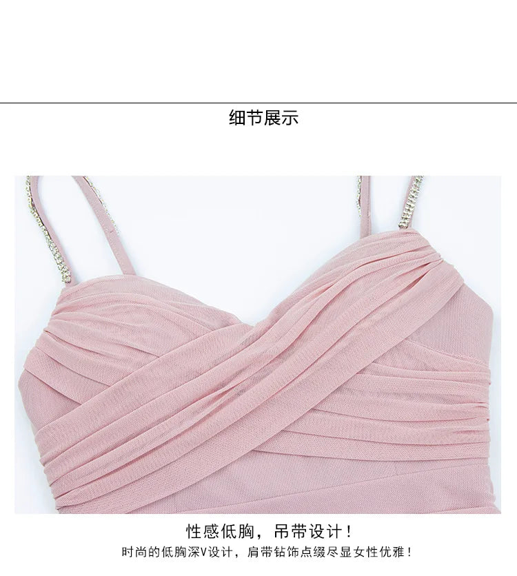 Nightclub sexy low-cut backless tight skirt sweet slim-fitting hip-wrapped slim bottoming dress bar dancing skirt