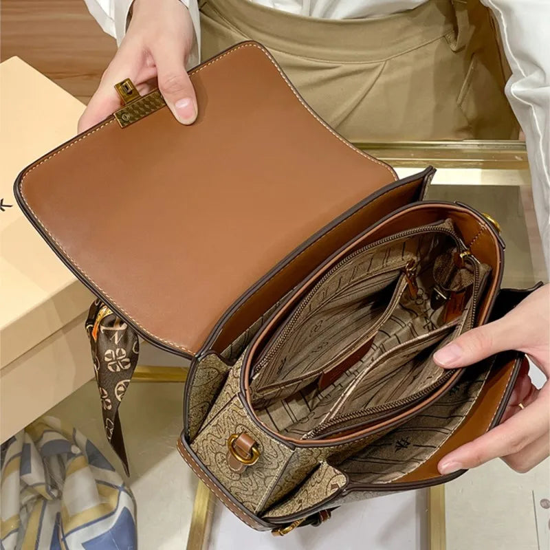 Light luxury brand women's bag 2025 Spring Xiamen new fashionable and versatile high-end handbag single shoulder crossbody bag