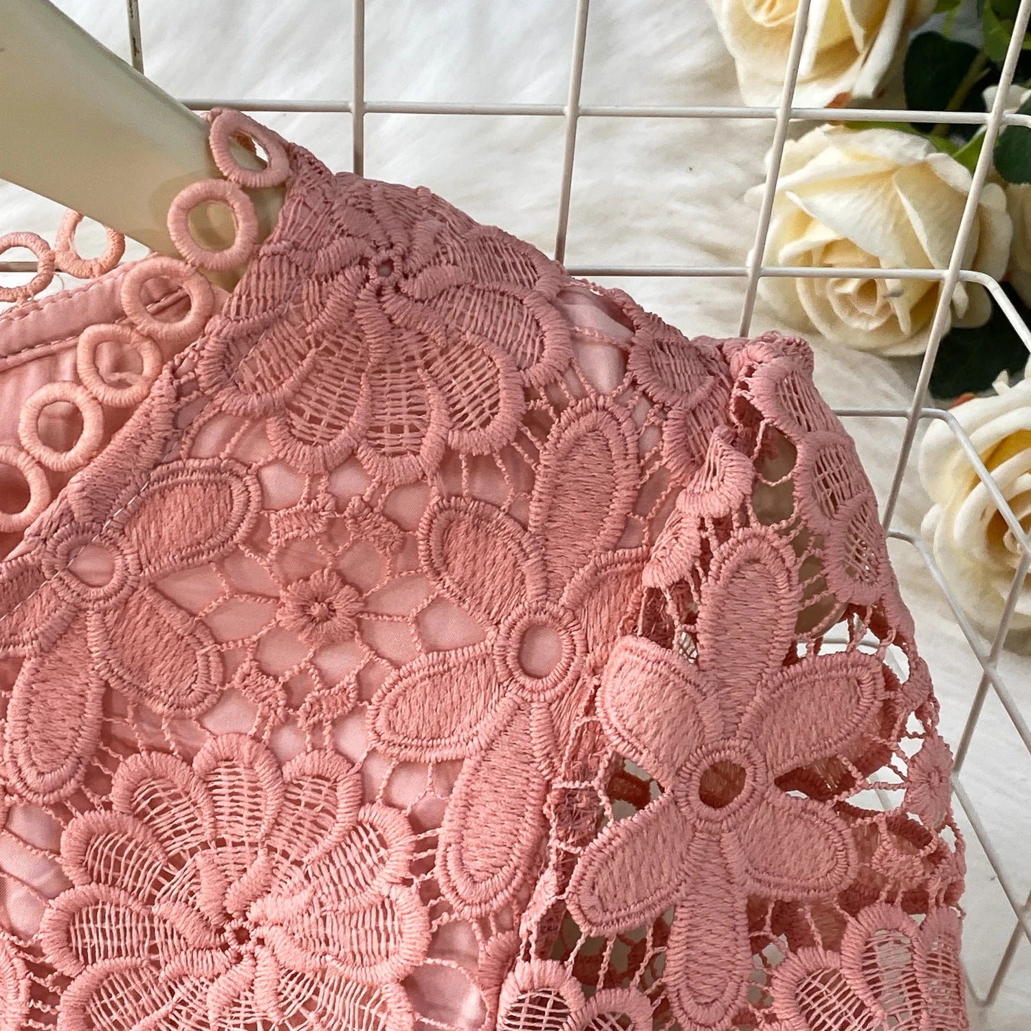 Brand Design Summer Embroidery Lace Long Dress Women Hollow Out Short Sleeve Midi Dresses Lady Belt Prom Evening Party Vestidos