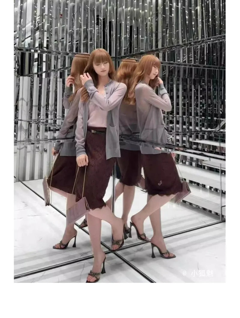 2025 Summer Women's High Heel Sandals Cross Rhinestone Square Head Open Toe Sandals Silk Sexy Stiletto High Heels Mules