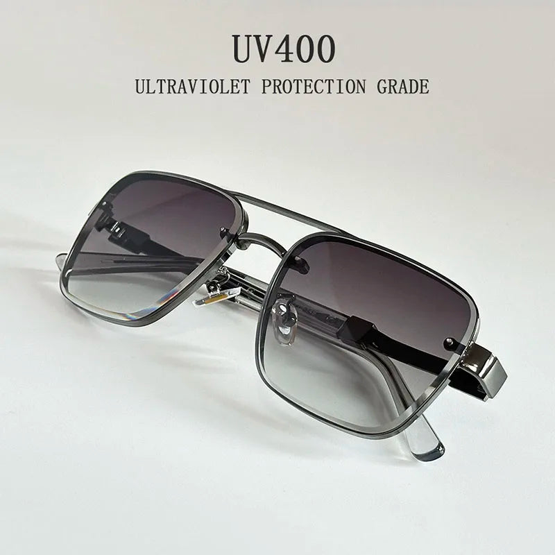 2025 New Square Sunglass Men Luxury Vacation Sunglasses Women Vintage Fashion Glasses Retro Shades Gafas De Sol Hombre Zonnebril