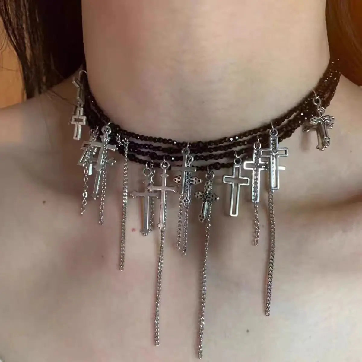 Luxury Multi-layered Zircon  Layer Necklace For Women Gentle Temperament Clavicle Chain Simple Jewelry