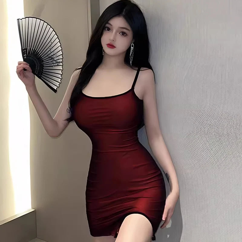 Mesh Wrapped Buttocks Sexy Dress Tight And Sexy Secretary S Short Skirt Pajamas