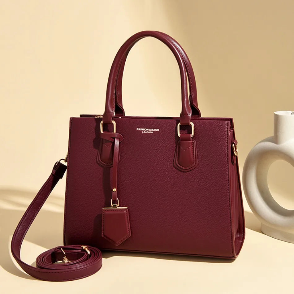 Luxury Women's Handbags 3 Layers Large Capacity Women  Shoulder Bags Top Quality PU Leather Commut Crossbody Bags  For Women Sac