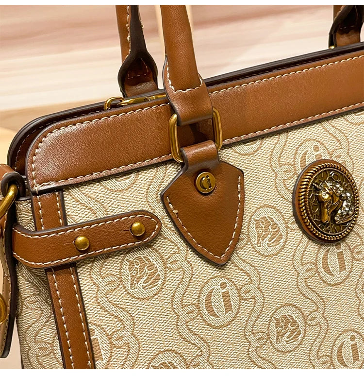 Light luxury brand women's bag 2025 new fashionable and high-end one shoulder hand-held niche design crossbody bag tote bag