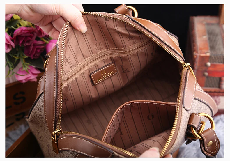 Women's handbag light luxury 2025 autumn and winter new item large capacity retro high-end designer shoulder crossbody bag