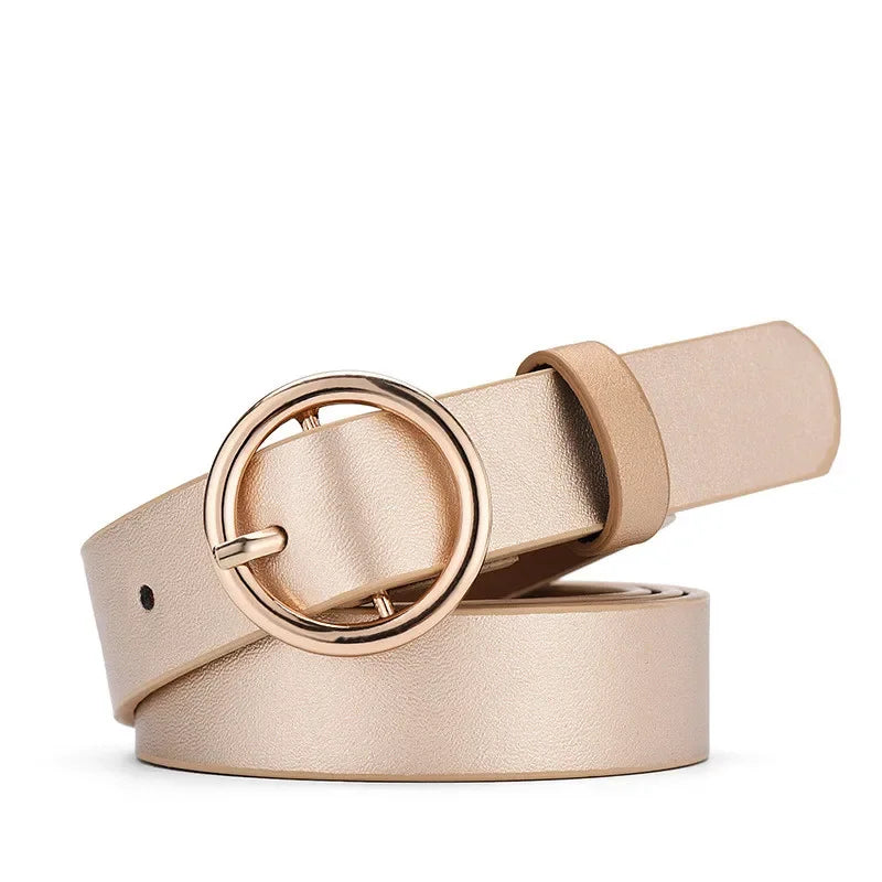 Women PU Leather Waistbands Adjustable Belts Fashion Casual Pin Buckle Belts for Waist Strap Jeans Skirt Men Female