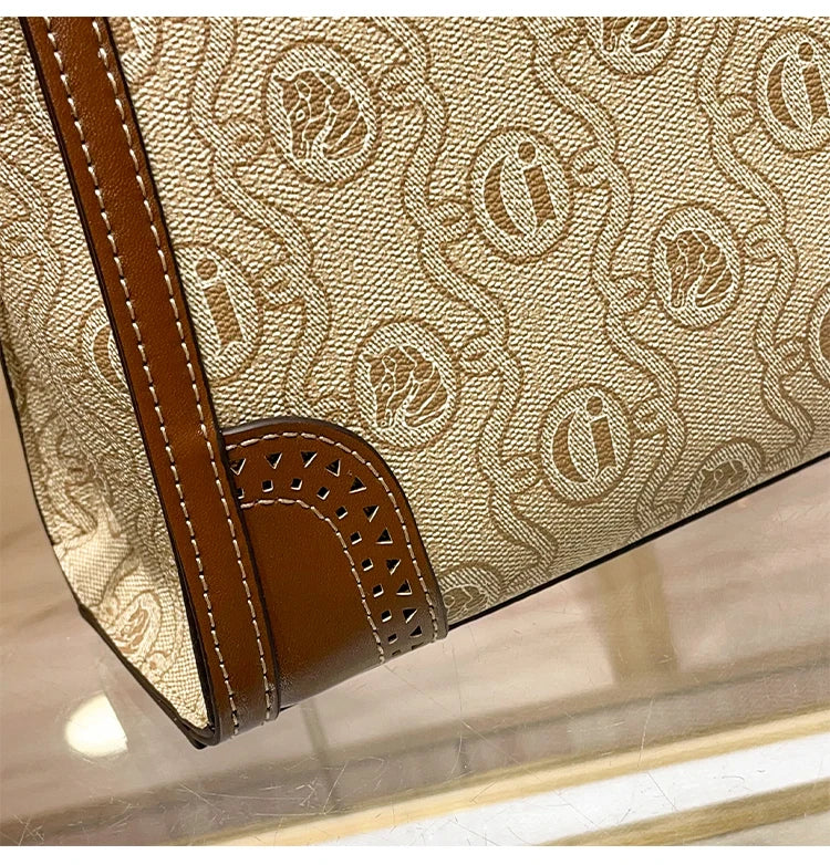 Light luxury brand women's bag 2025 new fashionable and high-end one shoulder hand-held niche design crossbody bag tote bag