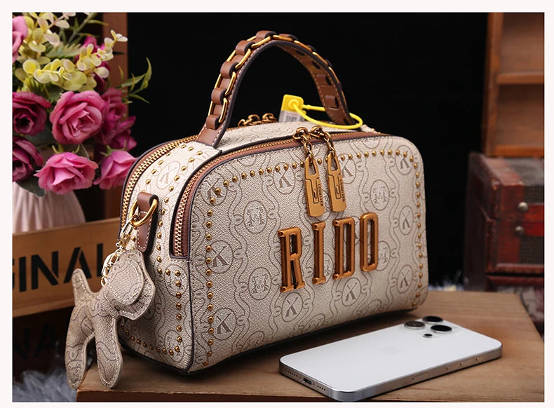 Light luxury brand women's handbag 2025 new autumn and winter fashion retro designer high-end single shoulder crossbody small sq