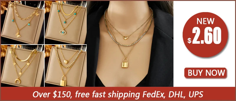 DIEYURO 316L Stainless Steel Natural Colored Beads Simplicity Necklace For Womens New Fashion Exquisite Neck Chain Jewelry Gift