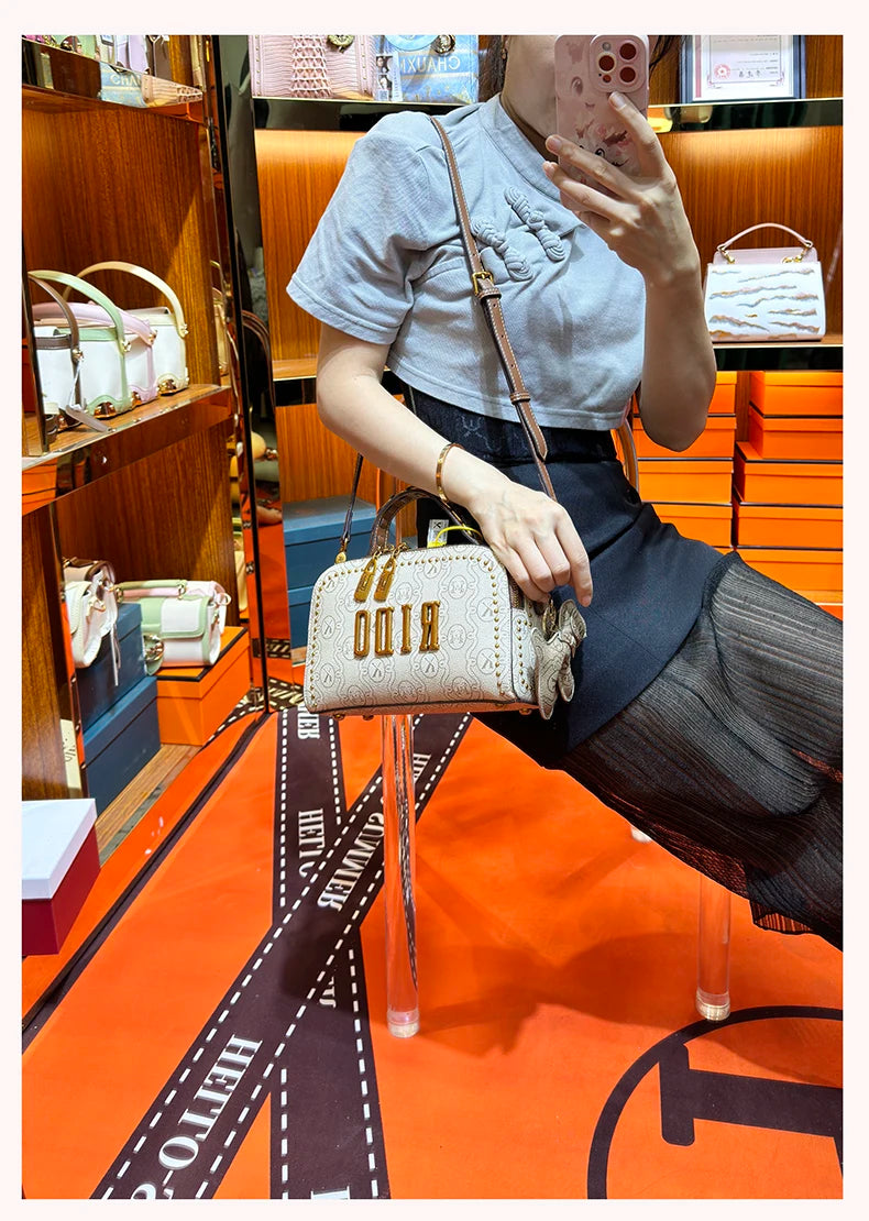 Light luxury brand women's handbag 2025 new autumn and winter fashion retro designer high-end single shoulder crossbody small sq