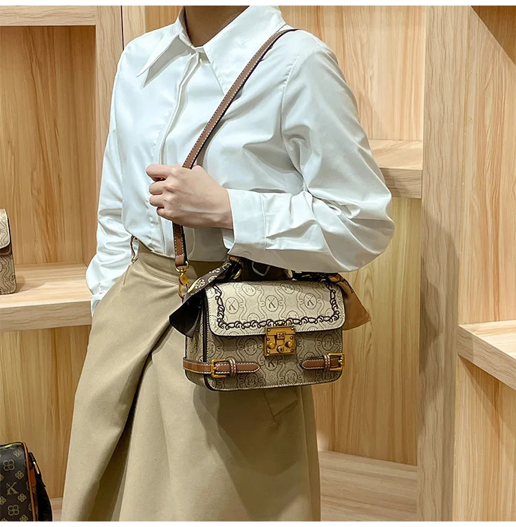 Light luxury brand women's bag 2025 Spring Xiamen new fashionable and versatile high-end handbag single shoulder crossbody bag