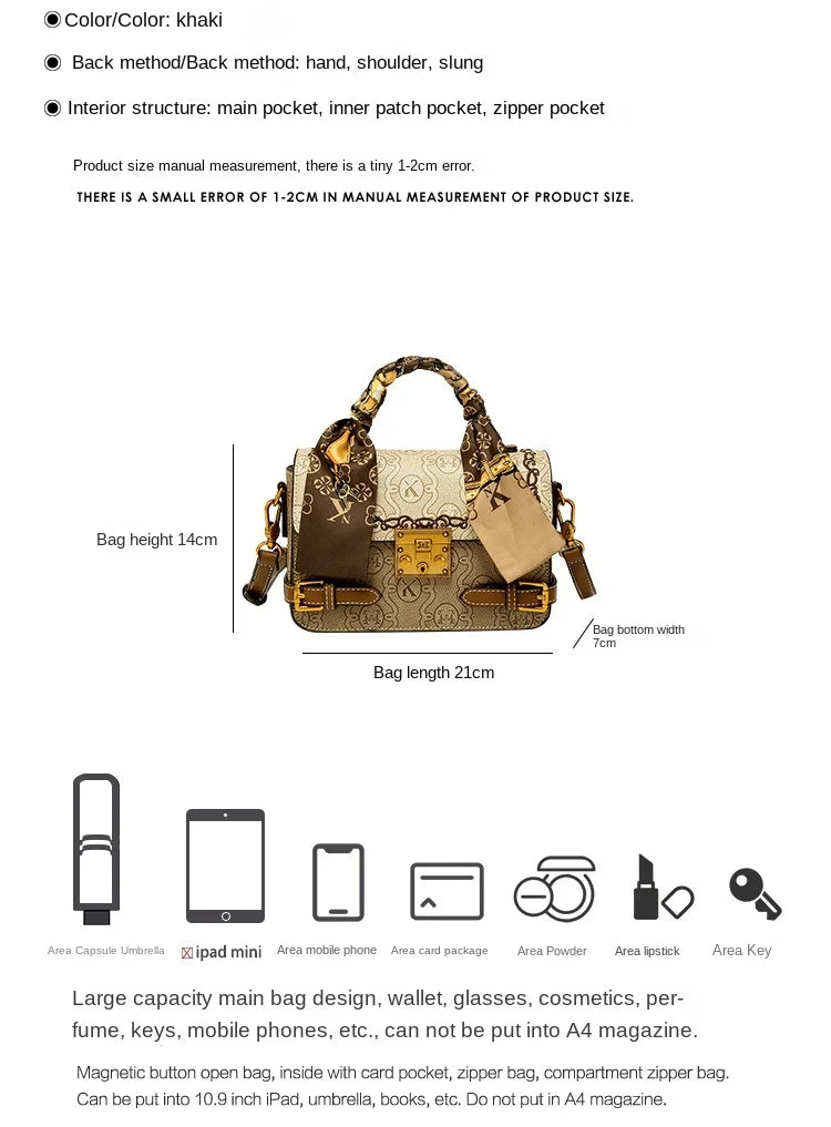 Light luxury brand women's bag 2025 Spring Xiamen new fashionable and versatile high-end handbag single shoulder crossbody bag